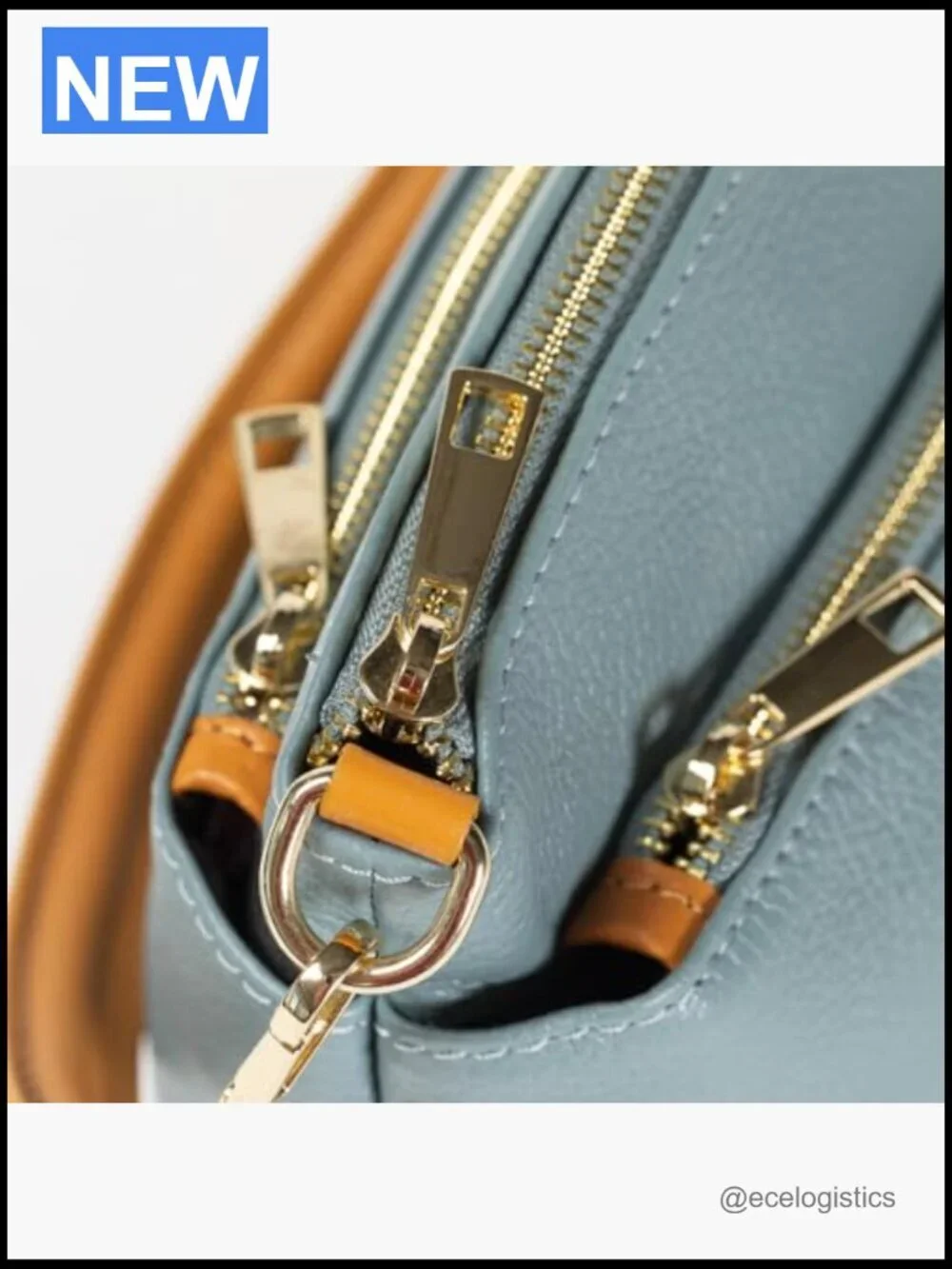 Genuine Leather Crossbody Satchel, Spacious Handcrafted Italian Bag